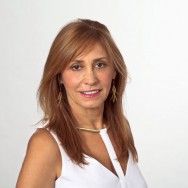 Professional portrait of a woman on a white background