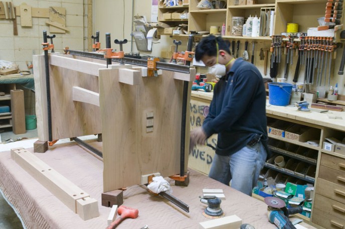 Sanding a custom table base